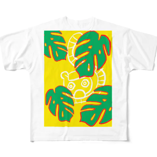 モンステラモンキー All-Over Print T-Shirt
