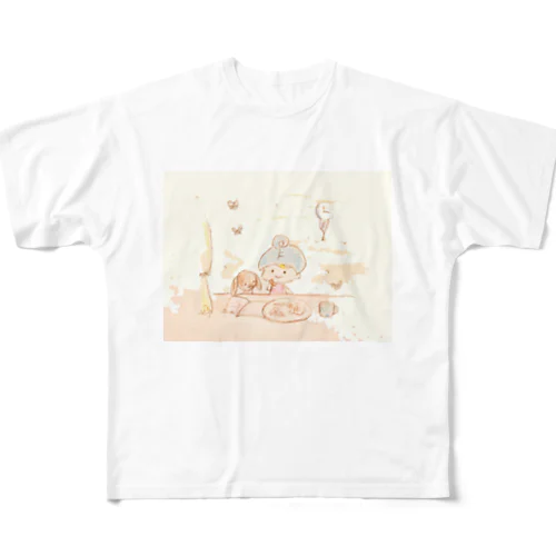 tea time フルグラフィックTシャツ