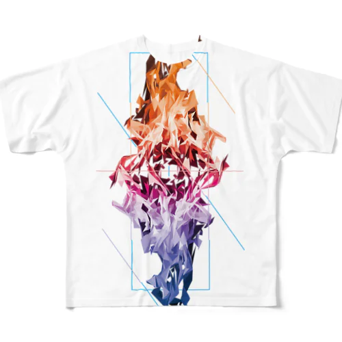 ポリゴンフレイム All-Over Print T-Shirt