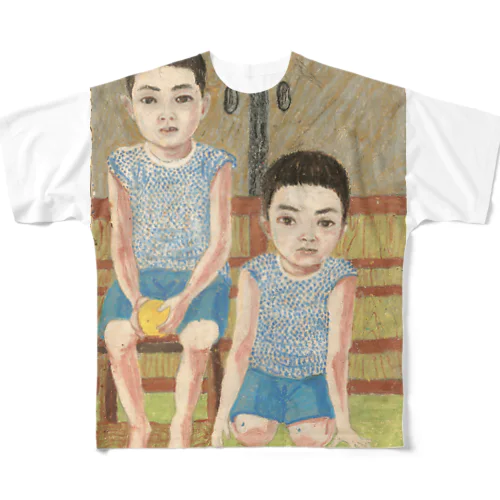 母のクレヨン画 All-Over Print T-Shirt