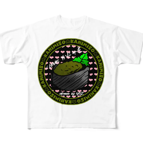 shelovesカニみそ All-Over Print T-Shirt