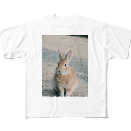 Kani（うさぎ）メイン フルグラフィックTシャツ