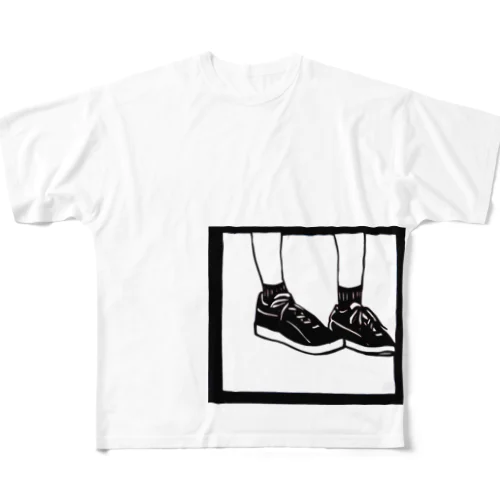 sneaker(girl) 풀그래픽 티셔츠