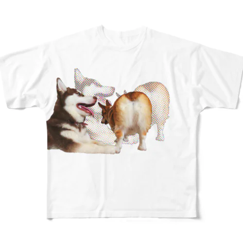 プリけつ All-Over Print T-Shirt