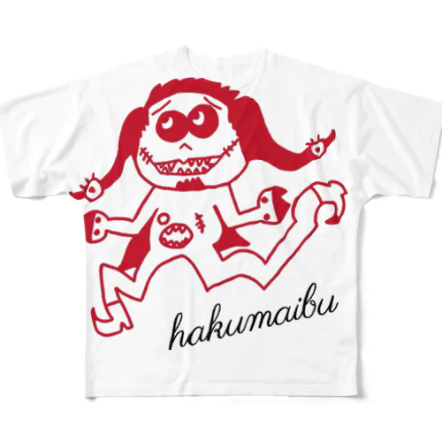 ロンパサイコパス君グッズ  （グループ名付き） フルグラフィックTシャツ