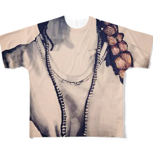 パールネックレス All-Over Print T-Shirt