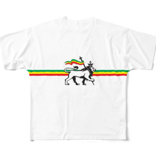 Lion of Judah フルグラフィックTシャツ