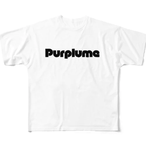 maru-moji-center-purplume フルグラフィックTシャツ