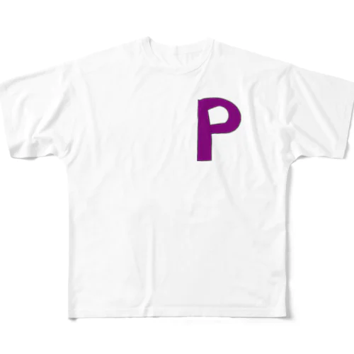 P-purplume フルグラフィックTシャツ