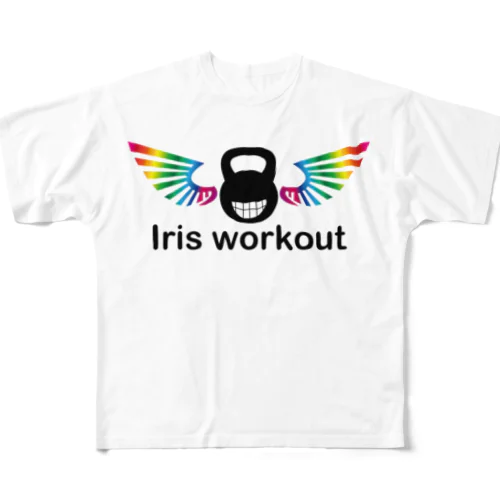 Iris workout 公式 풀그래픽 티셔츠