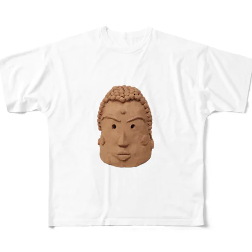 大仏ヘッド フルグラフィックTシャツ