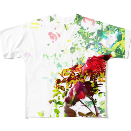 透明なバラ All-Over Print T-Shirt