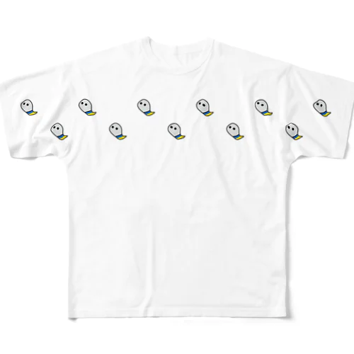 並んだキーウの幽霊 All-Over Print T-Shirt