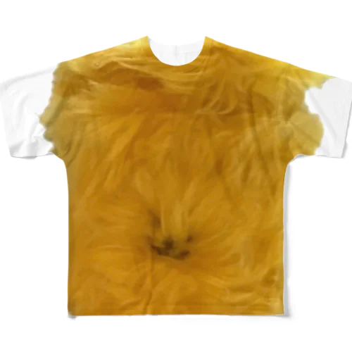 金のふわふわ All-Over Print T-Shirt