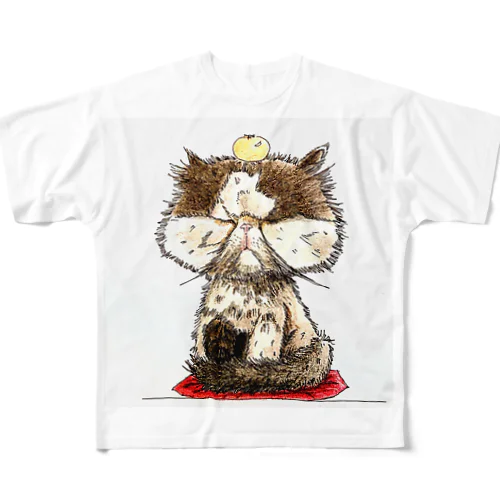 ふて寝こさん All-Over Print T-Shirt