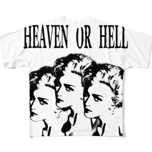 WE ALL WANNA GO TO HEAVEN  フルグラフィックTシャツ