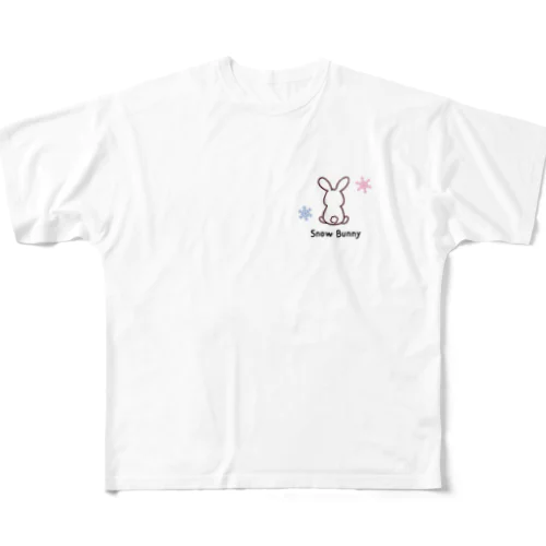 Snow Bunnyシリーズ All-Over Print T-Shirt