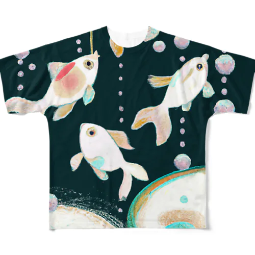 金魚の夢 フルグラフィックTシャツ