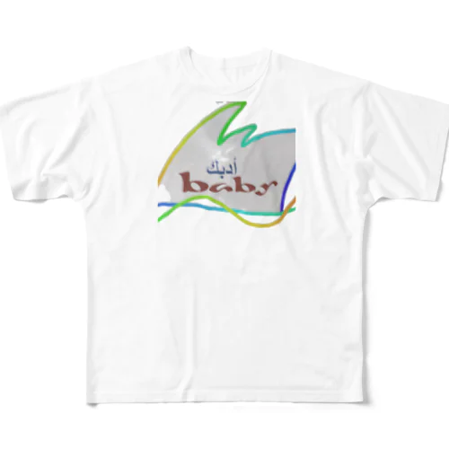 wavy フルグラフィックTシャツ