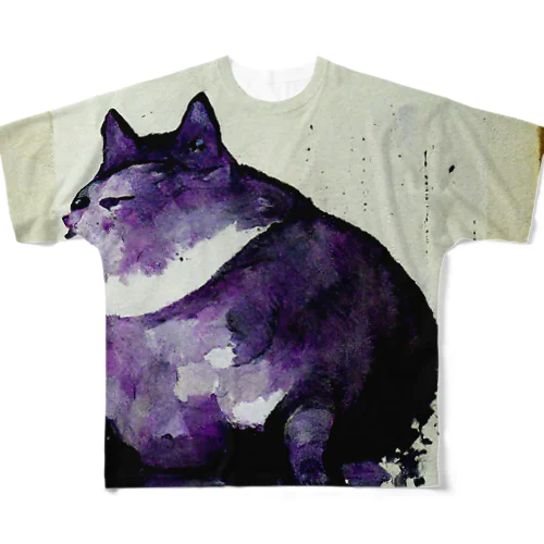 ZEN CAT フルグラフィックTシャツ