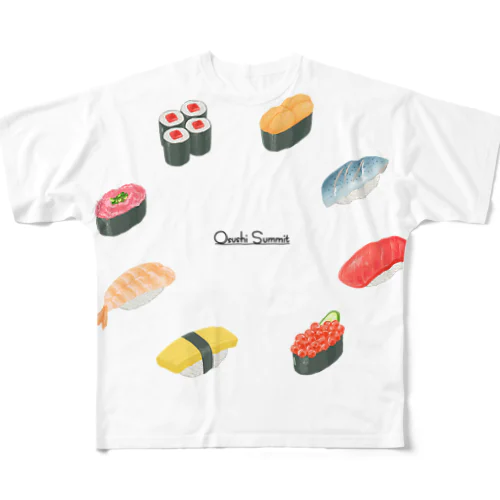 第８回お寿司サミットグッズ フルグラフィックTシャツ