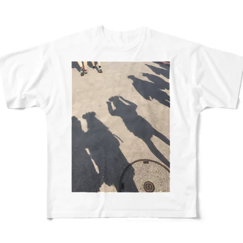 The shadow of All-Over Print T-Shirt