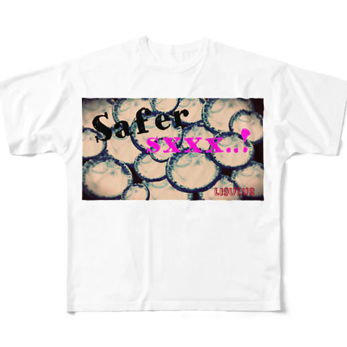 Safer Sex  フルグラフィックTシャツ