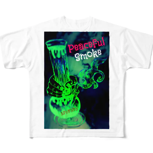 Peaceful Smoke フルグラフィックTシャツ