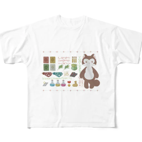 たぬき（やまきん） All-Over Print T-Shirt