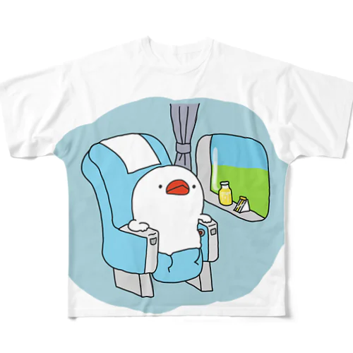 旅する文鳥 All-Over Print T-Shirt