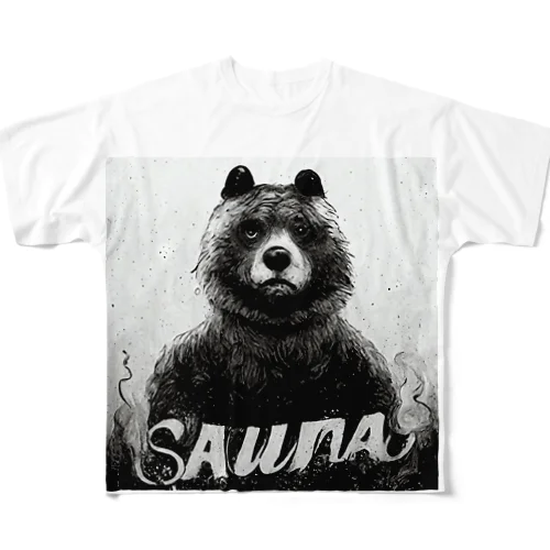 サウナへのこだわりがやたら強そうなヒグマ All-Over Print T-Shirt