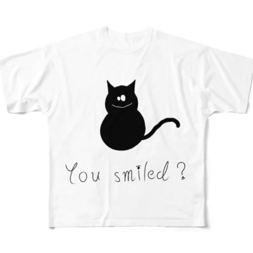 猫 フルグラフィックTシャツ