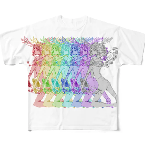 Bambi(Rainbow) All-Over Print T-Shirt