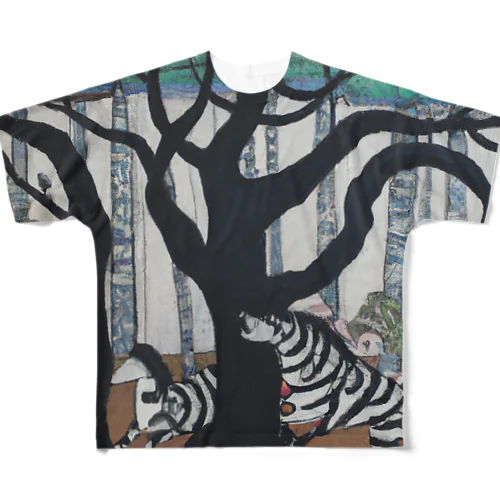 シマウマの森 All-Over Print T-Shirt