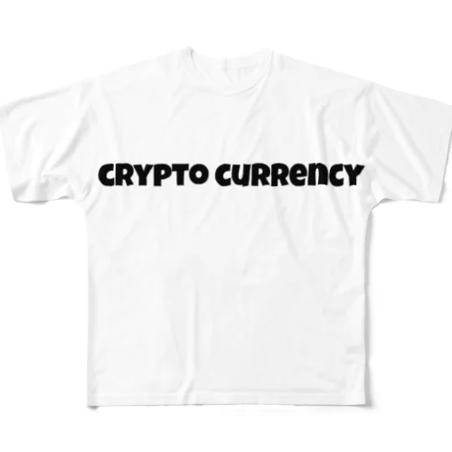 crypto currency横 フルグラフィックTシャツ