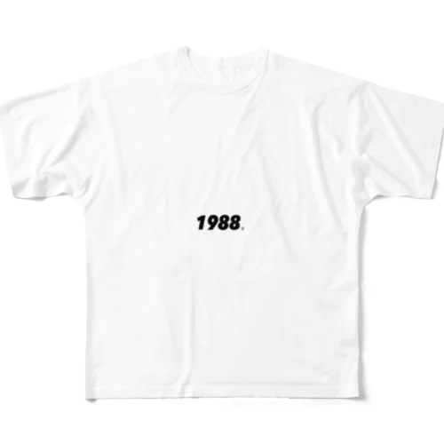 1988年3月生まれ フルグラフィックTシャツ