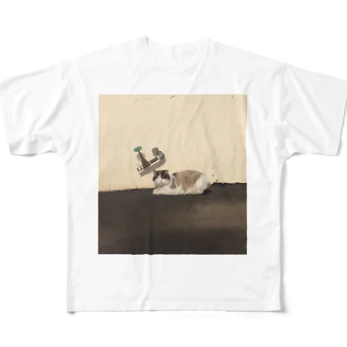 蛇口ねこ All-Over Print T-Shirt