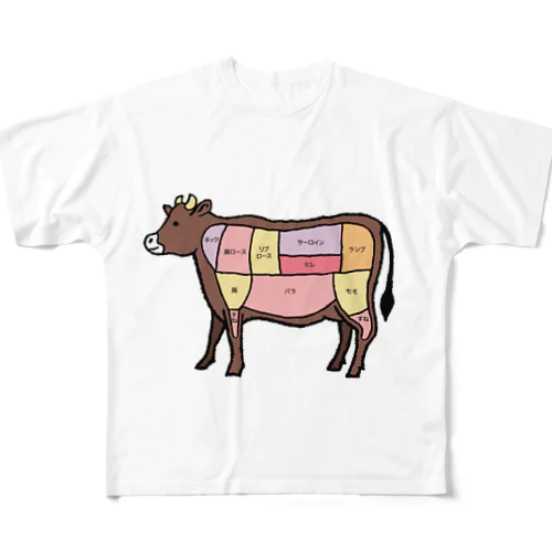 モーちゃん All-Over Print T-Shirt