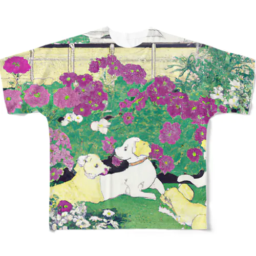犬たちの楽園 All-Over Print T-Shirt