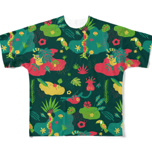 La Floresta（パターン） フルグラフィックTシャツ