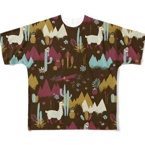 La Montaña（パターン） フルグラフィックTシャツ