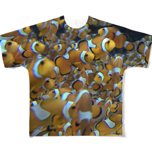 武田が撮ったクマノミ様 All-Over Print T-Shirt