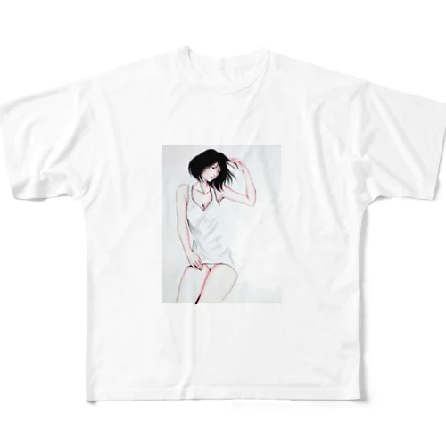 夏風少女🎇 All-Over Print T-Shirt