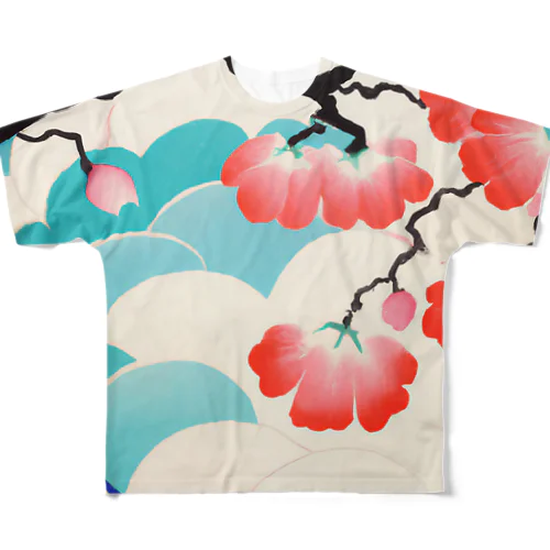 花咲く空 All-Over Print T-Shirt