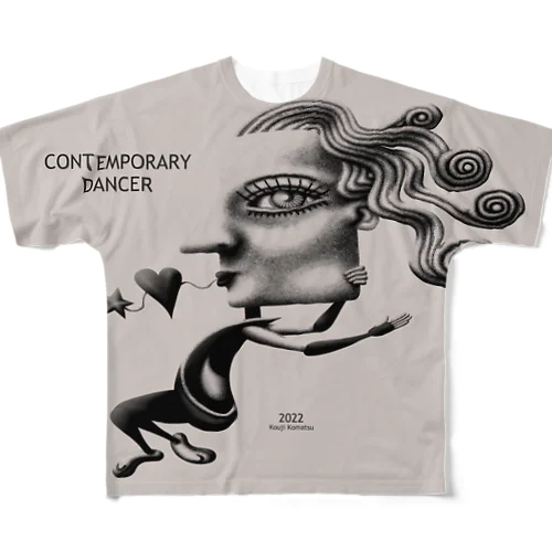 コンテンポラリーなダンサー-g All-Over Print T-Shirt
