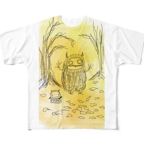 モンスター兄弟 All-Over Print T-Shirt