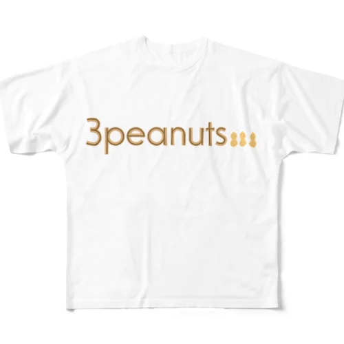 3peanuts フルグラフィックTシャツ