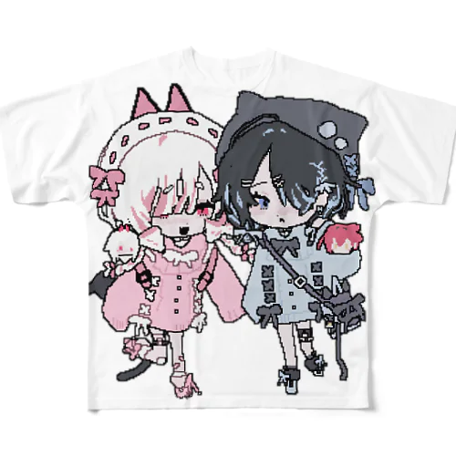 なのにゃおドットフルグラT All-Over Print T-Shirt