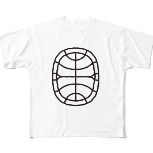 ガッチャンコTシャツ／カメ（親） フルグラフィックTシャツ