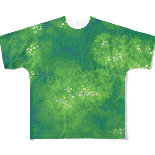 Misty green space🌿 フルグラフィックTシャツ